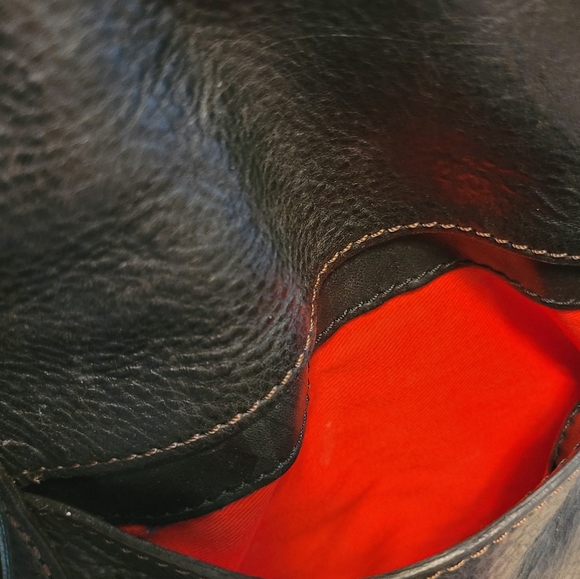 DOONEY & BOURKE | Extra Large Florentine Satchel, Brass Hardware - Picture 7 of 8